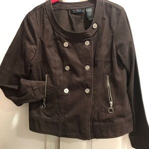 Dark brown multi-buttoned Blazer jacket